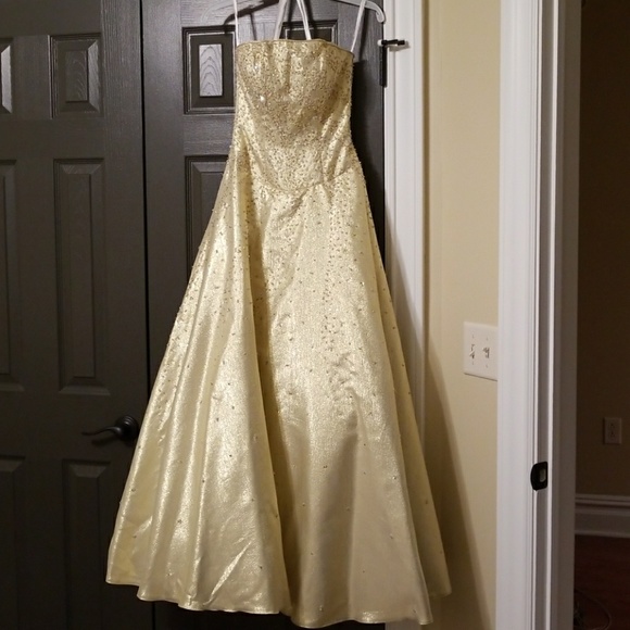 Tiffany Designs Dresses & Skirts - Tiffany Designs gold gown